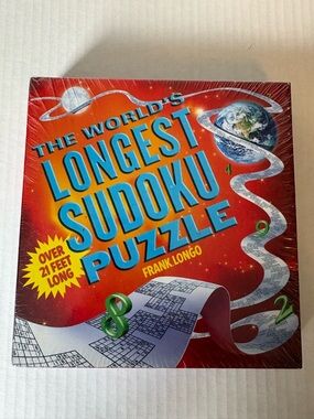 The World's Longest Sudoku Puzzle by Frank Longo 2006 Hardcover—NEW & SEALED